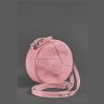 Шкіряна рожева жіноча сумка-кроссбоді круглої форми BlankNote Бон-Бон 78833 - 4