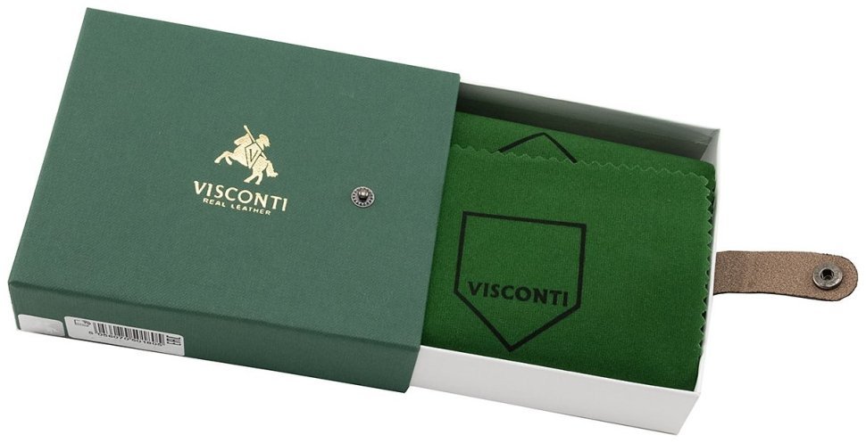 Коричневое мужское портмоне из натуральной кожи с блоком для карт и документов Visconti Hector 69133 фото №9 Коричневое мужское портмоне из натуральной кожи с блоком для карт и документов Visconti Hector 69133 modnotak фото №9