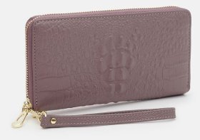 Женский кожаный кошелек с фактурой кожи крокодила Keizer 89133