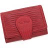 Жіночий червоний гаманець з натуральної шкіри з тисненням під рептилію Tony Bellucci (12466) - 1