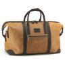 Дорожная сумка из натуральной кожи цвета кэмел в стиле винтаж Tom Stone (10935) - 1