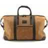 Дорожня сумка з натуральної шкіри кольору Кемел в стилі вінтаж Tom Stone (10935) - 2