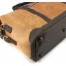 Дорожная сумка из натуральной кожи цвета кэмел в стиле винтаж Tom Stone (10935) - 5