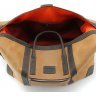 Дорожная сумка из натуральной кожи цвета кэмел в стиле винтаж Tom Stone (10935) - 6