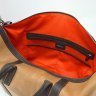 Дорожня сумка з натуральної шкіри кольору Кемел в стилі вінтаж Tom Stone (10935) - 8