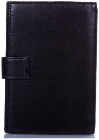 Черная обложка из гладкой кожи для паспорта и автодокументов Desisan 80234