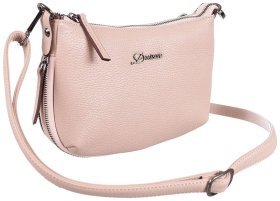 Женская сумка из натуральной кожи флотар Desisan 80734 (пудровый цвет)