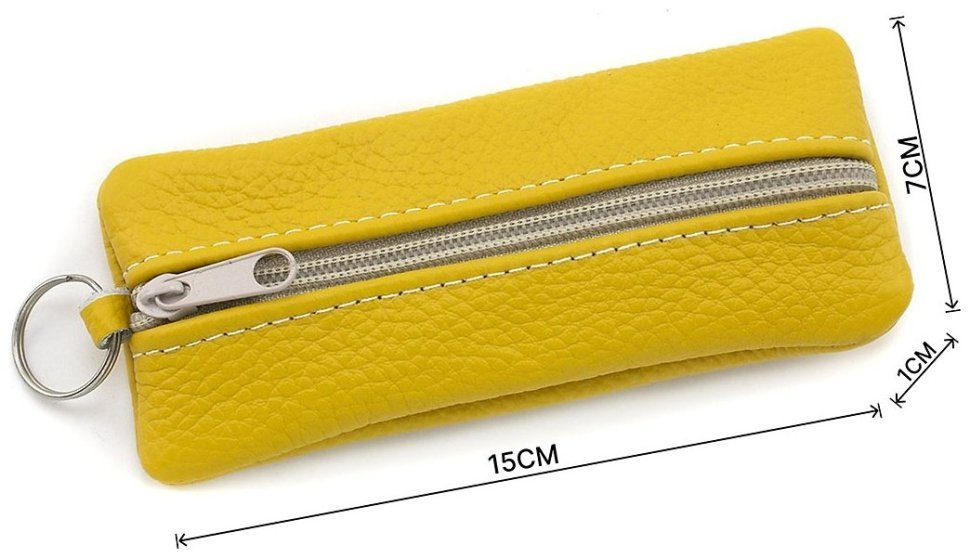 Желтая женская ключница крупного размера из натуральной кожи флотар ST Leather 70834 фото №3 Желтая женская ключница крупного размера из натуральной кожи флотар ST Leather 70834 modnotak фото №3