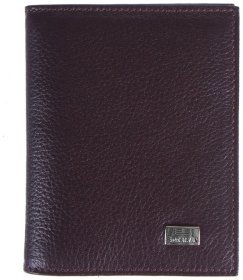 Кредитница из фактурной кожи коричневого цвета DESISAN 81434