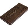 Солідний гаманець клатч з натуральної шкіри під рептилію VINTAGE STYLE (14462) - 1