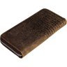Солідний гаманець клатч з натуральної шкіри під рептилію VINTAGE STYLE (14462) - 4