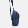 Мужская сумка-слинг из плотного текстиля синего цвета Monsen 71534 - 4