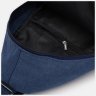 Мужская сумка-слинг из плотного текстиля синего цвета Monsen 71534 - 5