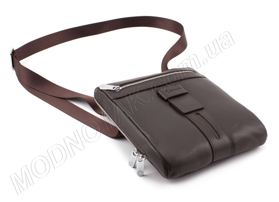 Кожаная мужская сумка через плечо турецкого производства - KARYA (10399)