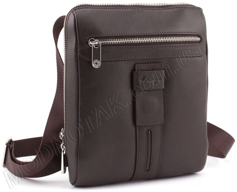 Шкіряна чоловіча сумка через плече турецького виробництва - KARYA (10399) modnotak фото №1