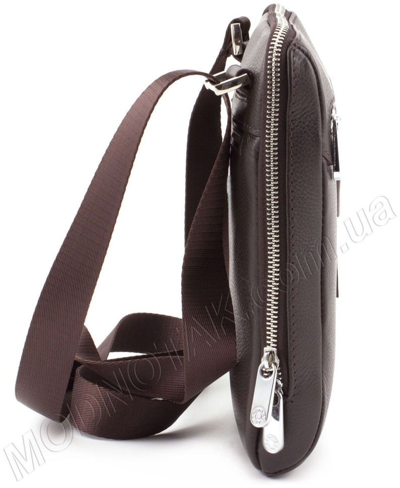 Шкіряна чоловіча сумка через плече турецького виробництва - KARYA (10399) modnotak фото №2