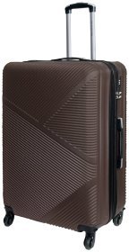 Большой коричневый чемодан Miami Beach из прочного ABS-пластика Vip Collection 102434