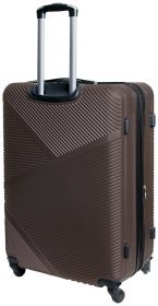 Большой коричневый чемодан Miami Beach из прочного ABS-пластика Vip Collection 102434