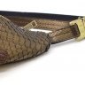 Бананка из натуральной кожи змеи светло-коричневого цвета Tarwa (19781) - 8