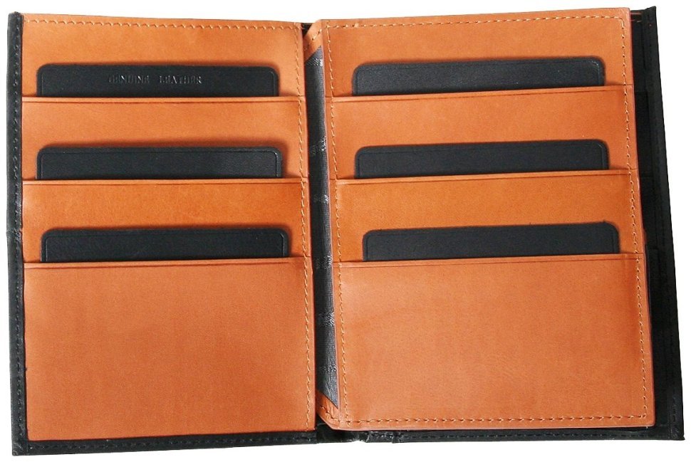 Шкіряне чоловіче портмоне Beverly Hills чорного кольору без застібки Vip Collection 102534 фото №3 Шкіряне чоловіче портмоне Beverly Hills чорного кольору без застібки Vip Collection 102534 modnotak фото №3