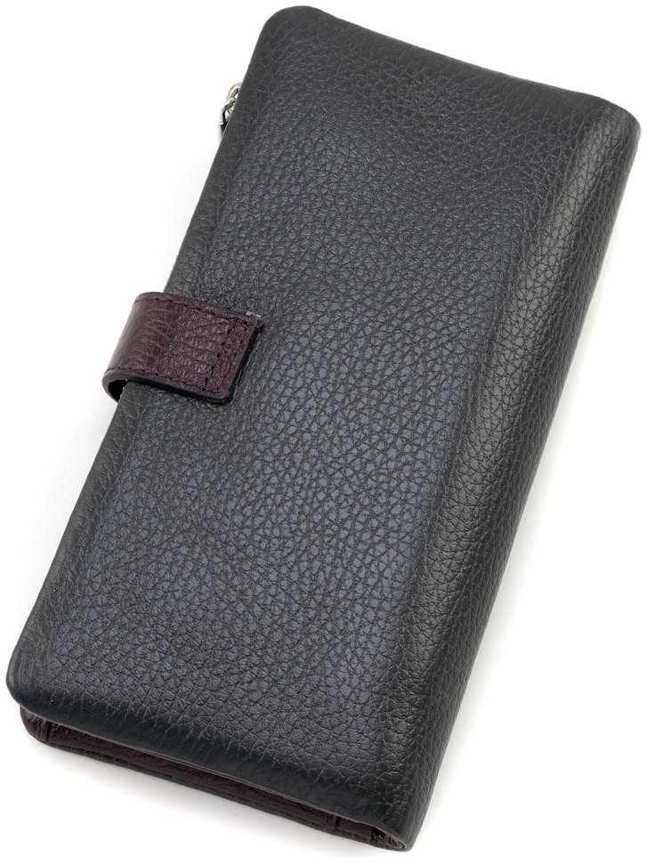 Двоколірний купюрник із фактурної шкіри з монетницею KARYA (82734) modnotak фото №3