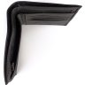 Черное тонкое мужское портмоне из натуральной кожи с наружной монетницей MD Leather (21548) - 8