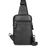 Повседневная кожаная сумка рюкзак среднего размера VINTAGE STYLE (14950) - 6