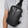 Повседневная кожаная сумка рюкзак среднего размера VINTAGE STYLE (14950) - 10