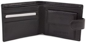 Шкіряне невелике портмоне з хлястиком на кнопці ST Leather (18778)