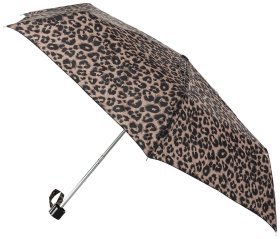 Женский зонт Incognito-4 L412 Animal (механика, складной, коричневый с леопардовым принтом) 93934
