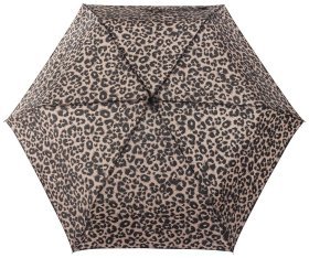 Женский зонт Incognito-4 L412 Animal (механика, складной, коричневый с леопардовым принтом) 93934