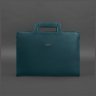 Зеленая сумка из натуральной кожи для ноутбука или документов BlankNote (12799) - 3