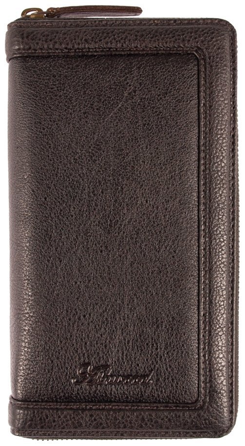 Мужское дорожное портмоне на молнии с блоком для паспорта Ashwood TW01 коричневого цвета 94034 modnotak фото №1