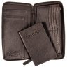 Мужское дорожное портмоне на молнии с блоком для паспорта Ashwood TW01 коричневого цвета 94034 фото №5 Мужское дорожное портмоне на молнии с блоком для паспорта Ashwood TW01 коричневого цвета 94034 modnotak фото - 5