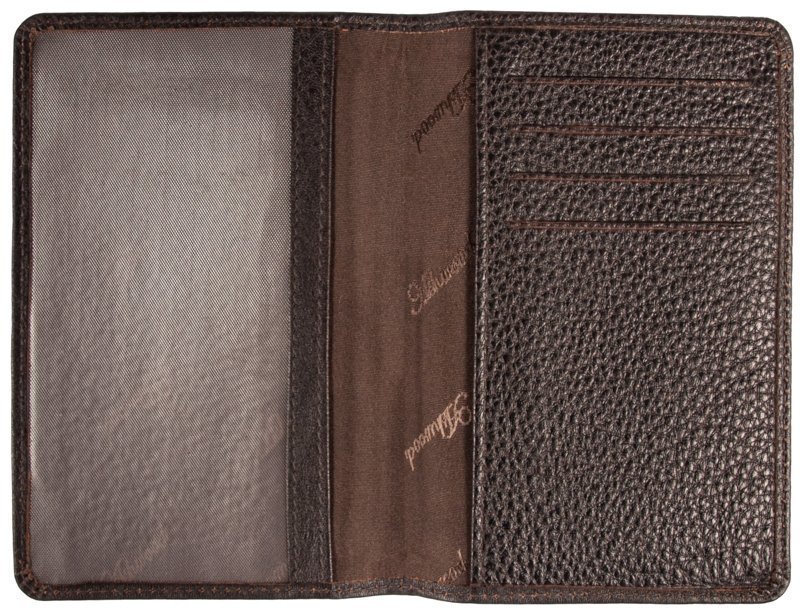 Мужское дорожное портмоне на молнии с блоком для паспорта Ashwood TW01 коричневого цвета 94034 modnotak фото №8