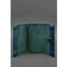 Кожаный блокнот (софт-бук) зеленого цвета на магнитах BlankNote (14134) - 4