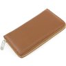 Світло-коричневий багатофункціональний гаманець з натуральної шкіри KARYA (1072-37) - 3