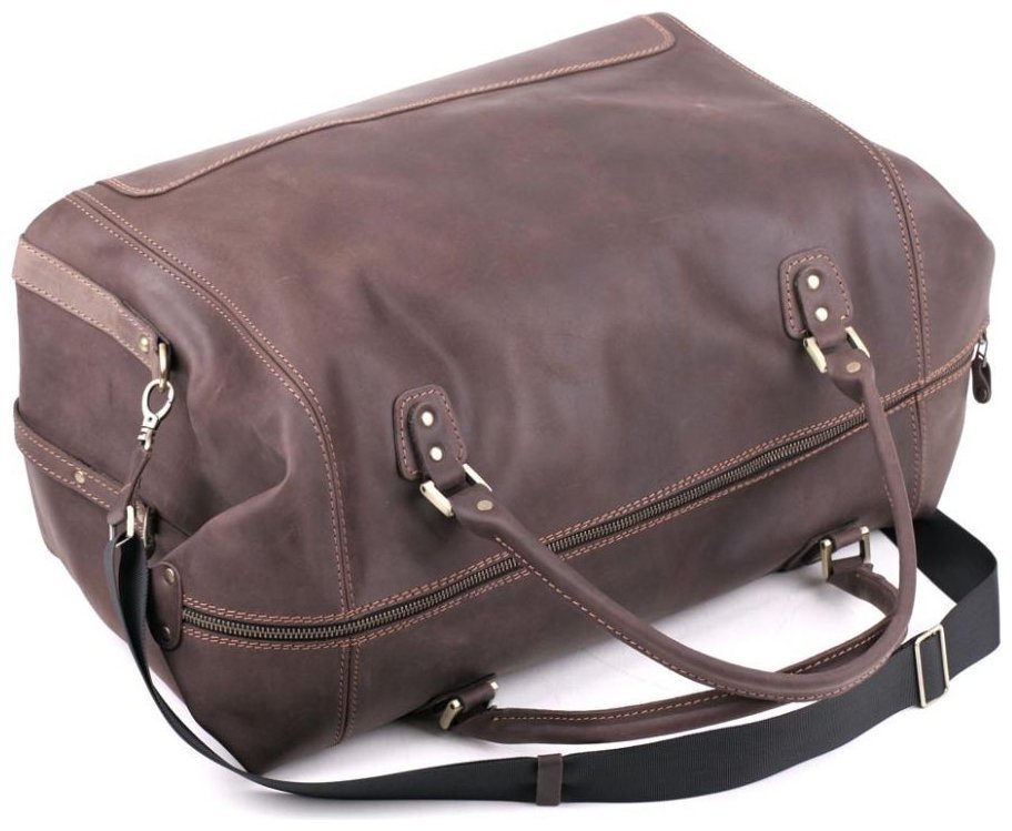 Дорожня сумка з натуральної вінтажної шкіри Travel Leather Bag (11011) modnotak фото №3