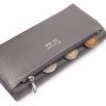 Серый вместительный женский кошелек из натуральной кожи KARYA (2421020) - 5