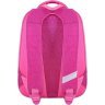 Школьный текстильный рюкзак для девочек малинового цвета с принтом совы Bagland (55334) - 3