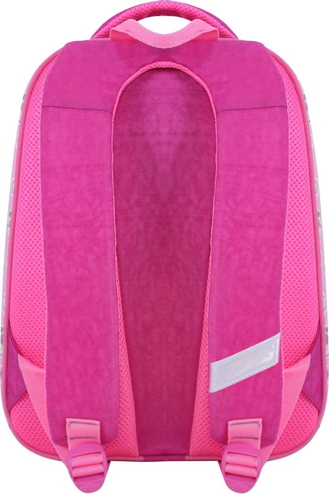 Шкільний рюкзак для дівчаток малинового кольору з принтом сови Bagland (55334)