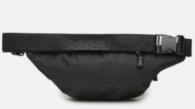 Поясная сумка-бананка из полиэстера в черном цвете Monsen 65634