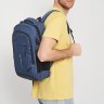 Синій чоловічий рюкзак із текстилю під ноутбук Monsen (56234) - 2