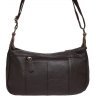 Горизонтальна шкіряна сумка коричневого кольору на блискавці Borsa Leather (19339) - 3