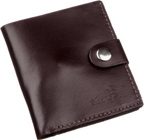 Темно-коричневе повсякденне чоловіче портмоне з монетницею з натуральної шкіри SHVIGEL (2416218)