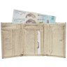 Женский кошелек из фактурной кожи золотистого цвета Desisan 106934 с монетницей на кнопке modnotak фото - 3