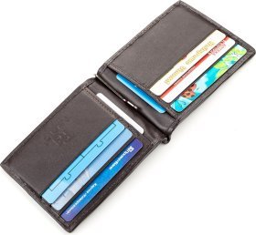 Коричневый зажим для денег из фактурной кожи крокодила CROCODILE LEATHER (024-18170)