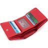 Червоний жіночий гаманець компактного розміру з натуральної шкіри ST Leather 1767234 - 7