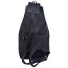 Мужскaя вертикальная сумка-слинг из натуральной черной кожи Tavinchi 77534 - 5
