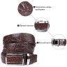 Модний ремінь-автомат з коричневої шкіри крокодила CROCODILE LEATHER (024-18240) фото №6 Модний ремінь-автомат з коричневої шкіри крокодила CROCODILE LEATHER (024-18240) modnotak фото - 6